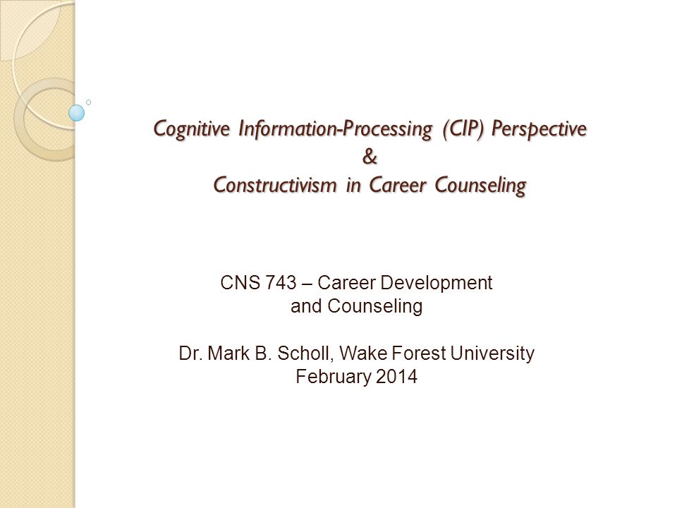 Career Development and Counseling Putting Theory and Research to Work